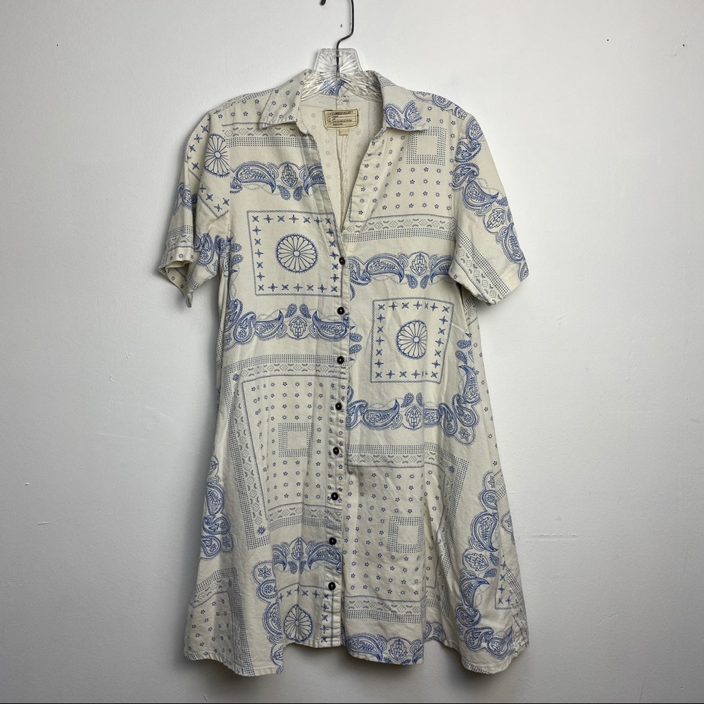 Current Elliot Paisley Button Down Dress
